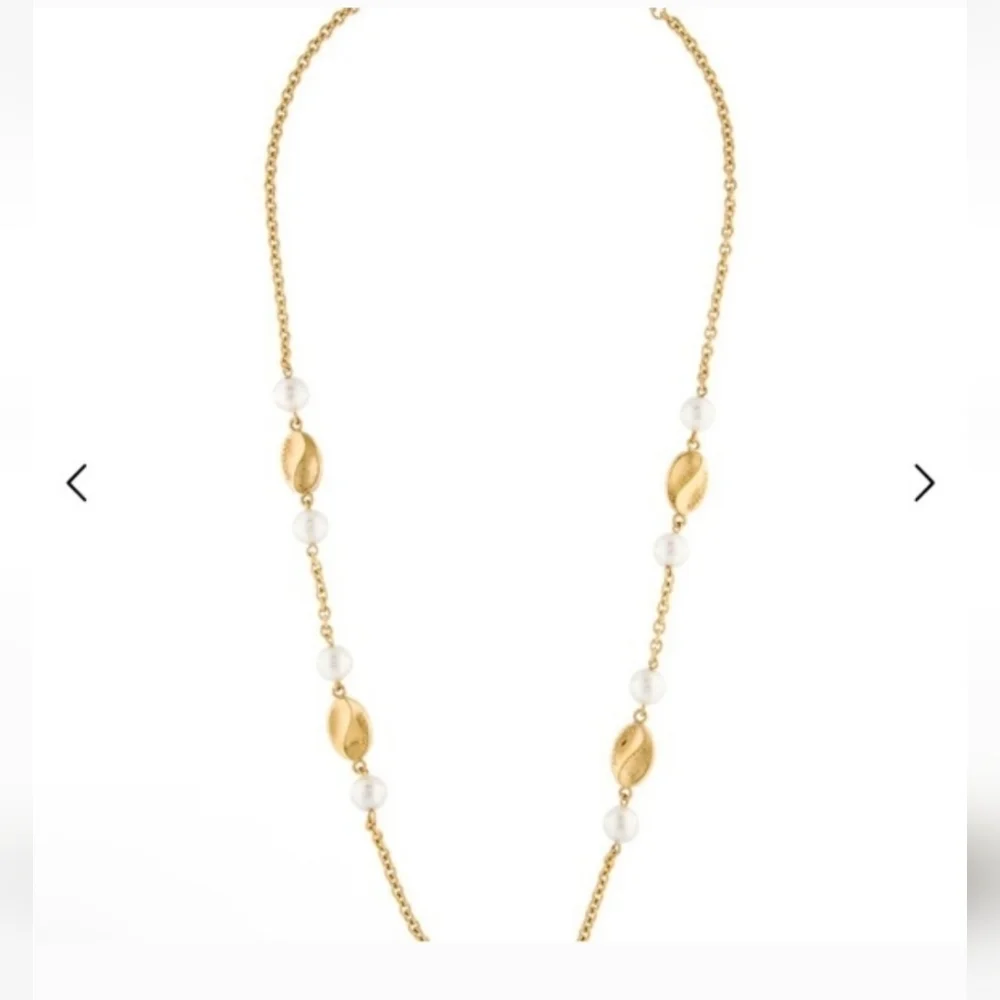 Givenchy Gold and Pearl Vintage Necklace, EUC